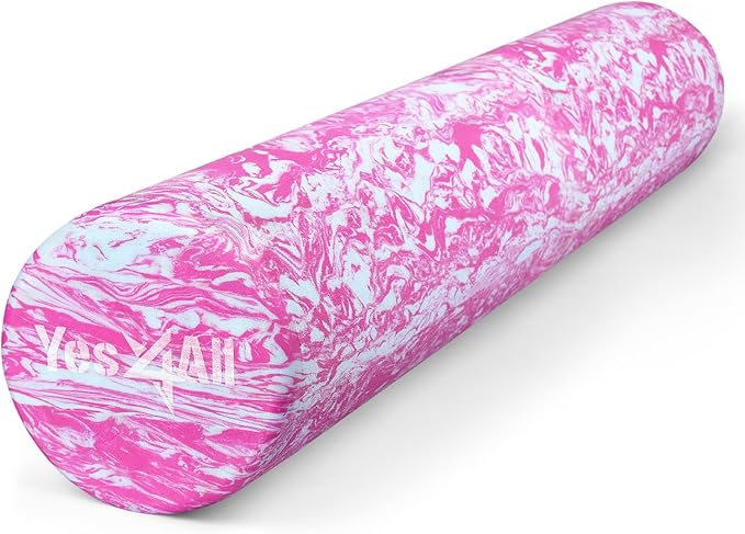 Yes4All EVA Firm Foam Roller for Back - Round Back Roller for Exercise, Yoga & Pilates 12/18/24/36
