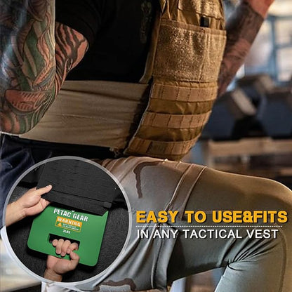 PETAC GEAR Tactical Weights Plates For Weighted Vest For Men Workout,5/10/15/20 LBS Weight Strength