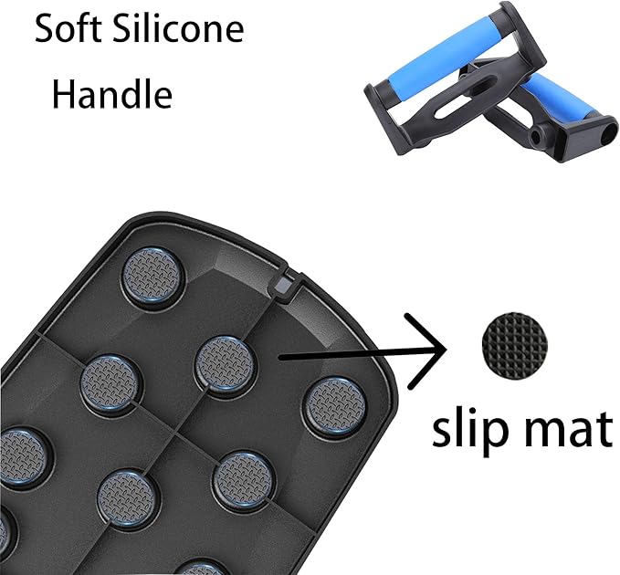Push-up board, Foldable Home Workout Equipment with Color-Coded System Multi-Functional Pushup