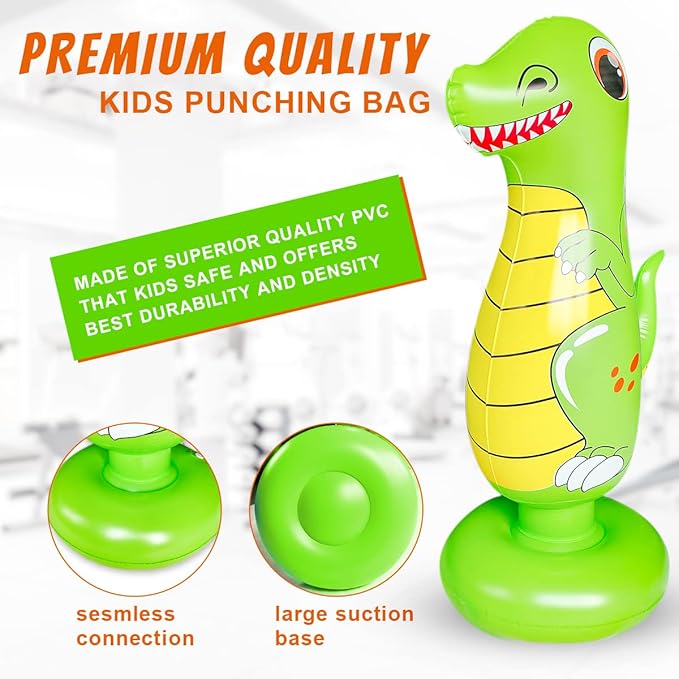 Punching Bag for Kids, Free Standing Boxing Bag for Bounce Back Focus Punching Bag for Practicing