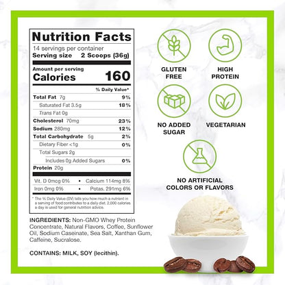 Chike Sweet Cream High Protein Iced Coffee, 20 G Protein, 2 Shots Espresso, 2 G Sugar, Keto