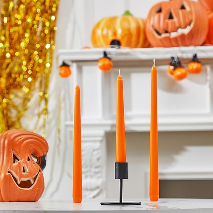 MTLEE Taper Candles 8/10/12 Multi Height Unscented Taper Candles 8 Burn Hours for Dinner Decorative