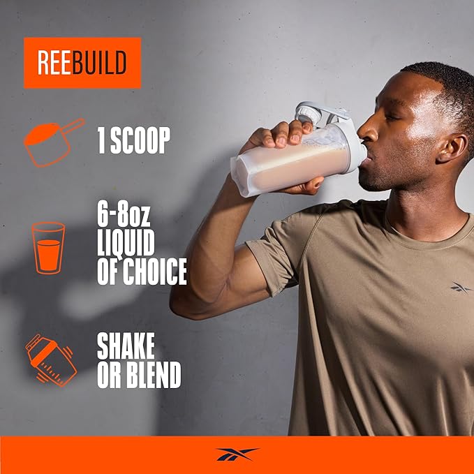 Reebok Whey Protein Powder + Collagen Peptides | 25g Protein with 9 Essential Amino Acids | Muscle