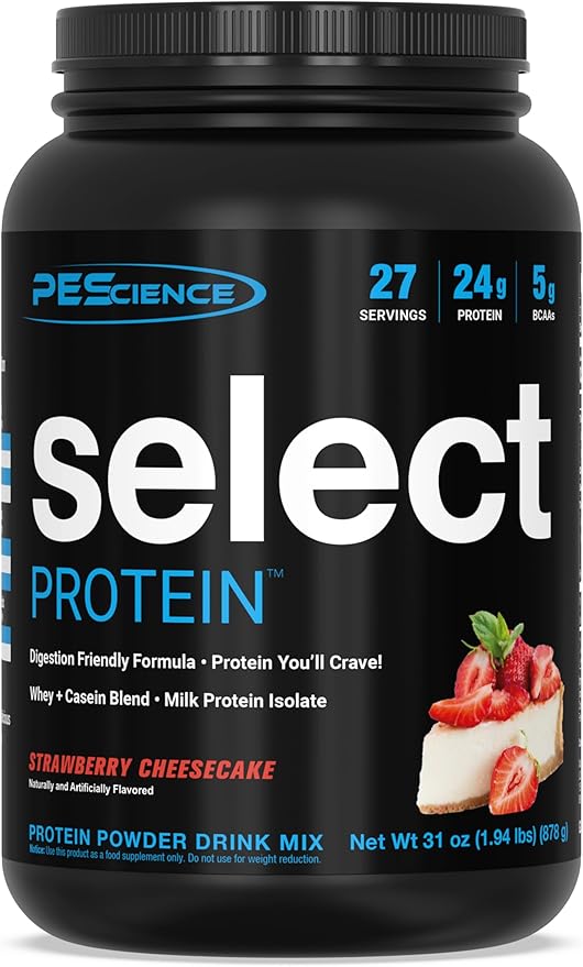 PEScience Select Protein Powder, Whey and Casein Blend, Clean Protein Powder for Women and Men, Low