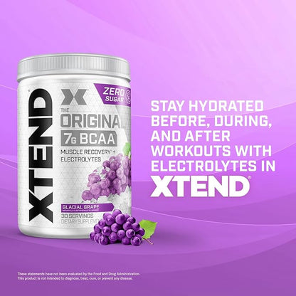 Xtend XTEND Original BCAA Powder 7g BCAA and 2.5g L-Glutamine, Sugar Free Post Workout Muscle