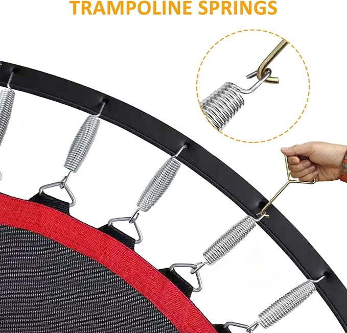 72pcs Trampoline Springs 5.5 inch: Trampoline Replacement Parts Springs with Puller Tool for Indoor