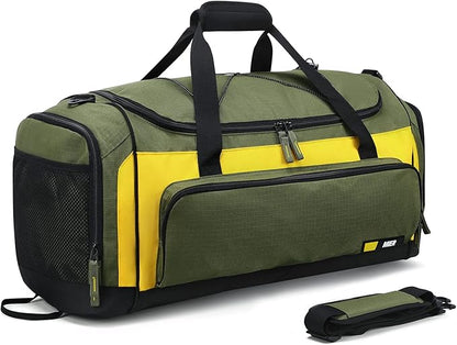 MIER Large Duffel Bag Men's Gym Bag with Shoe Compartment, 60L
