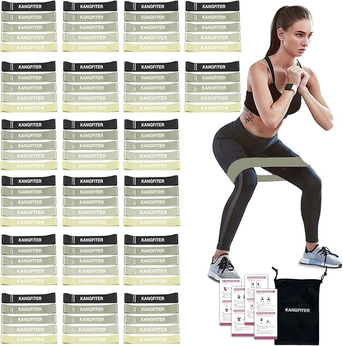 100 PCS Bulk Resistance Bands, Loop Exercise Bands Set for Gym Members Sports Class Students Gift