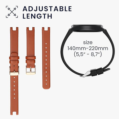 kwmobile Real Leather Watch Strap Compatible with Garmin Lily Sport - Fitness Tracker Replacement
