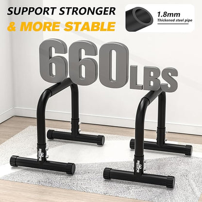 RELIFE REBUILD YOUR LIFE Dip Station Functional Heavy Duty Dip Stands Fitness Workout Dip bar