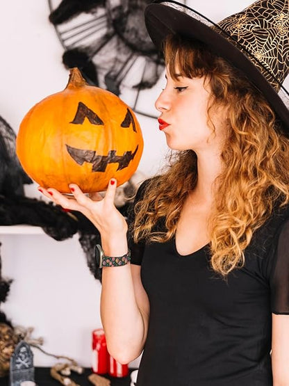 Watbro Halloween Holiday Band Compatible with Fitbit Versa 3 / Sense/Fitbit Versa 4 / Sense 2 Bands