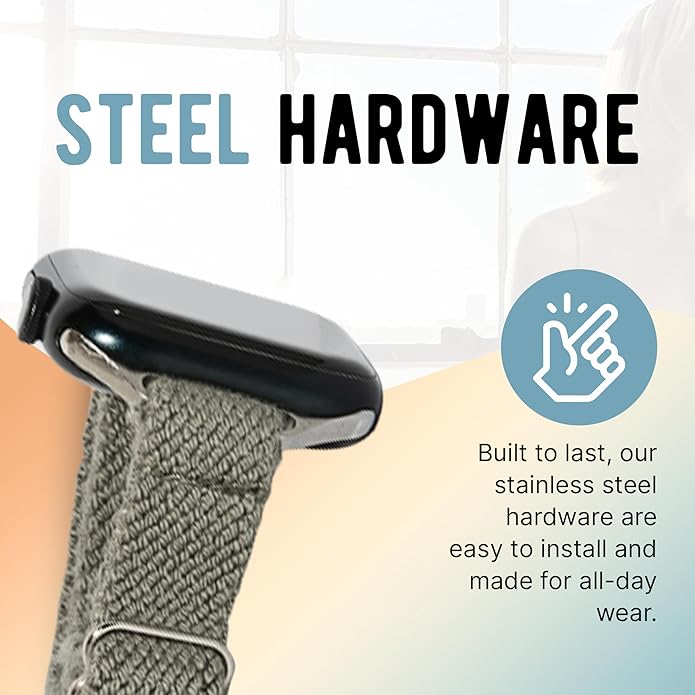 Braxley Bands - Organic Cotton Watch Bands For Women and Men, Compatible With All Apple Watch Sizes