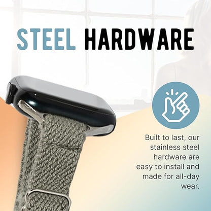 Braxley Bands - Organic Cotton Watch Bands For Women and Men, Compatible With All Apple Watch Sizes
