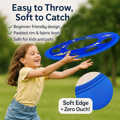 Giant Flying Disc Soft, Foldable & Floats in Air - Encourage Outdoor Play & Family Fun - Great for