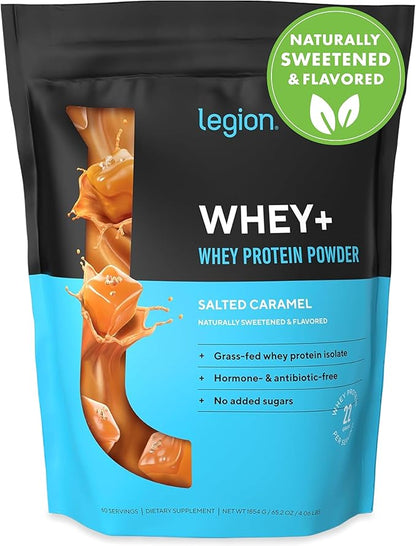 LEGION Whey+ Protein whey Isolate from Grass Fed Cows - Whey Protein Isolate Powder Low Calorie