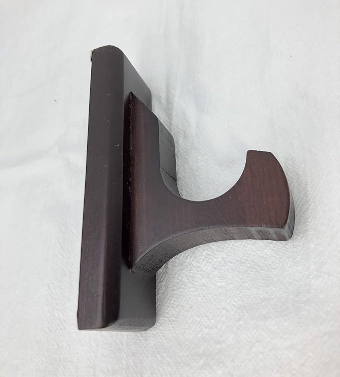 Sword Wall Mount Display Hooks - Wood Sword Holder Rack, Hanger for Martial Arts Weapons, Axe