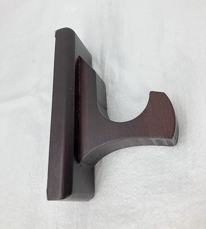 Sword Wall Mount Display Hooks - Wood Sword Holder Rack, Hanger for Martial Arts Weapons, Axe