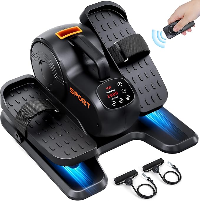 Dripex Under Desk Elliptical Machine, 3-in-1 Electric Ellipse Leg Exerciser As Seen On TV, 10
