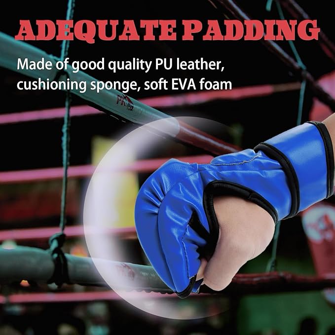 2 Pairs Boxing Gloves Kickboxing Gloves for Men Women Beginner Professional Shockproof Leather