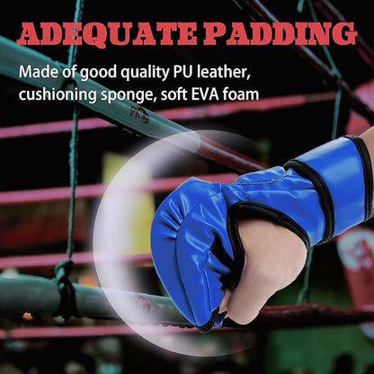 2 Pairs Boxing Gloves Kickboxing Gloves for Men Women Beginner Professional Shockproof Leather