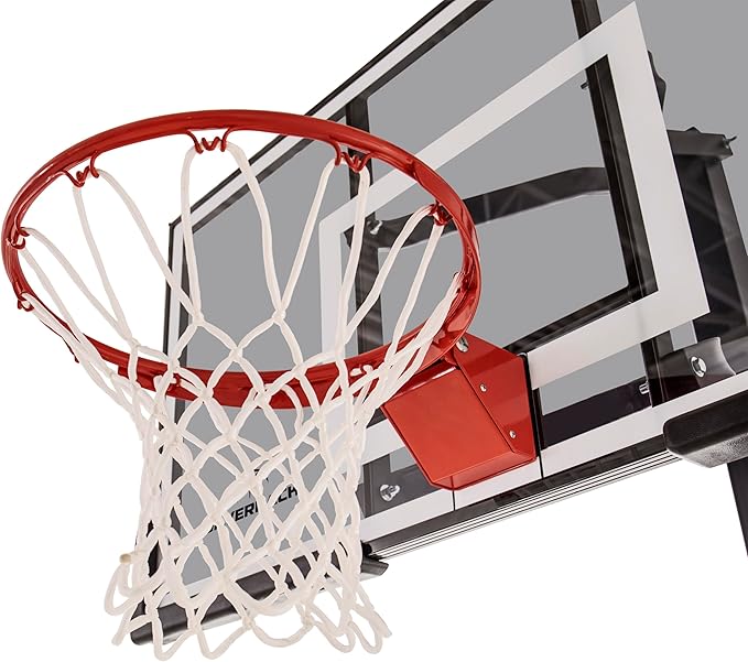 Silverback In-Ground Basketball Hoops, Adjustable Height Tempered Glass Backboard and Pro-Style