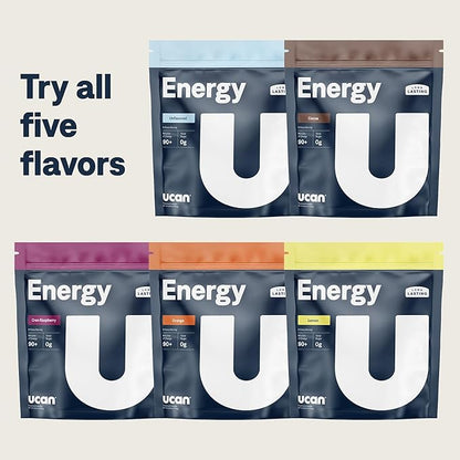 UCAN Energy Powder, Lemon, Keto, Sugar-Free Pre & Post Workout for Men & Women, Non-GMO, Vegan
