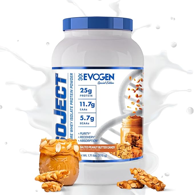 Evogen Isoject - Whey Protein Isolate | Ultra-Pure Whey Protein Powder with Ignitor Enzymes, BCAAs