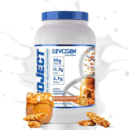 Evogen Isoject - Whey Protein Isolate | Ultra-Pure Whey Protein Powder with Ignitor Enzymes, BCAAs
