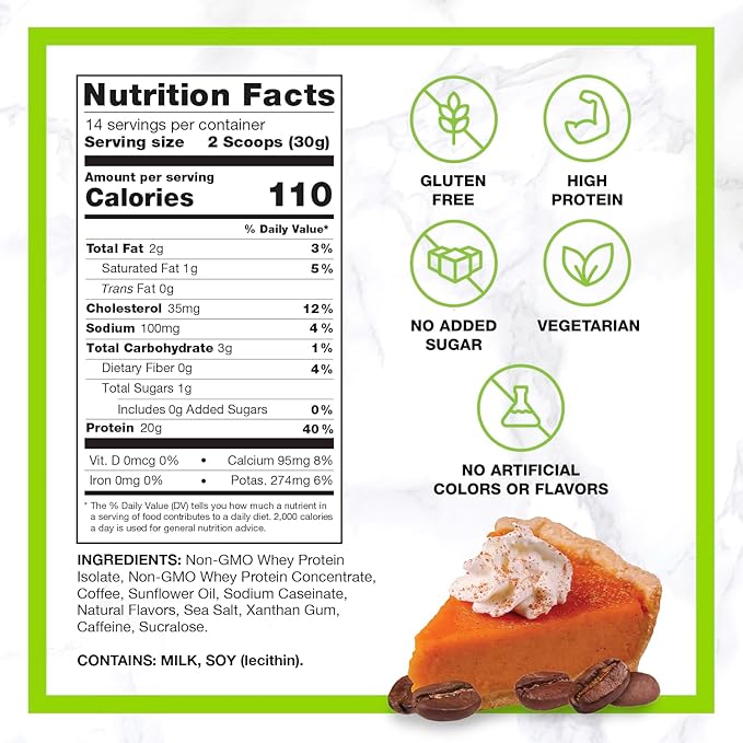 Chike Pumpkin Spice High Protein Iced Coffee, 20 G Protein, 2 Shots Espresso, 1 G Sugar, Keto