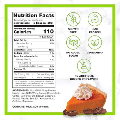 Chike Pumpkin Spice High Protein Iced Coffee, 20 G Protein, 2 Shots Espresso, 1 G Sugar, Keto