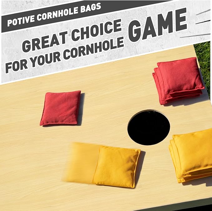 Cornhole Bags Set of 8 Regulation Corn Hole Bean Bags for Cornhole Game, Professional Weather