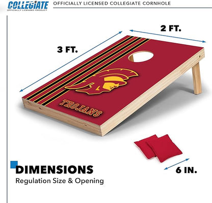 2' x 3' Solid Wood Cornhole Set with Direct Print HD Team Graphics – Great Gift for Any NCAA Fan!