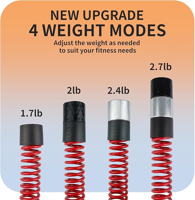 Upgraded Ropeless Battle Ropes for Home Gym, Four Adjustable Weight