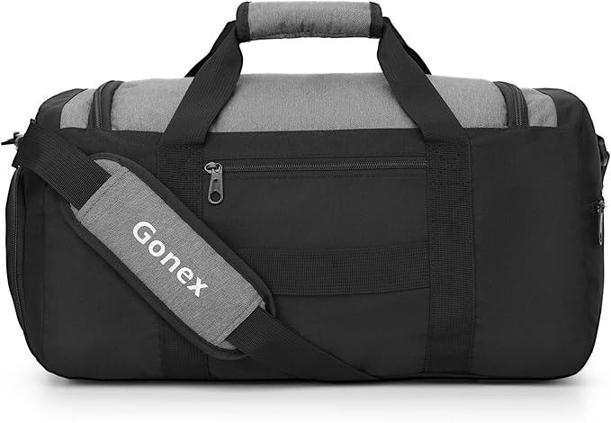Gonex Gym Duffel Bag with Shoe Compartment Wet Pocket, Large Capacity Sports Duffle Bag for Men