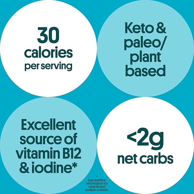 gimMe Organic Roasted Seaweed Sheets, Sea Salt, Keto, Vegan, Gluten Free, Great Source of Iodine