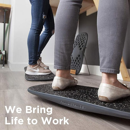 FluidStance Adult Balance Board for Standing Desk - Anti Fatigue USA Made 360 Degree Rocker Wobble