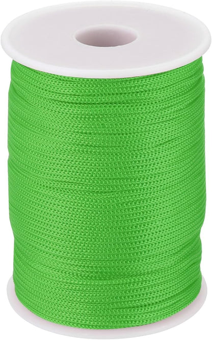 MECCANIXITY 1/12 Inch Polypropylene Rope Braided Ropes, 328ft Nylon Rope Hollow Utility Cord for