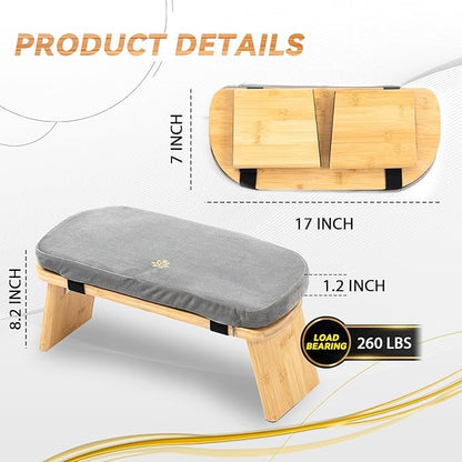 Meditation Bench, Bamboo Meditation Stool, Folding Kneeling Meditation Bench, Seiza Prayer Bench