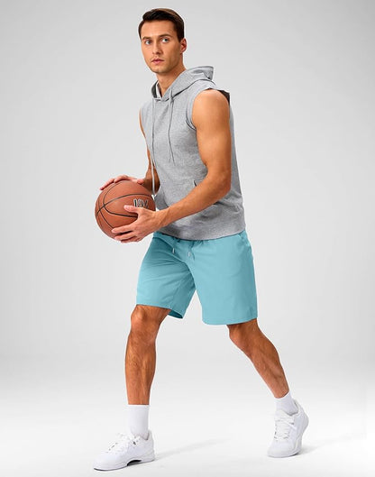 Men's Running Shorts with Zipper Pockets 9 Inch/ 7 Inch / 5 Inch Lightweight Quick Dry Gym Workout