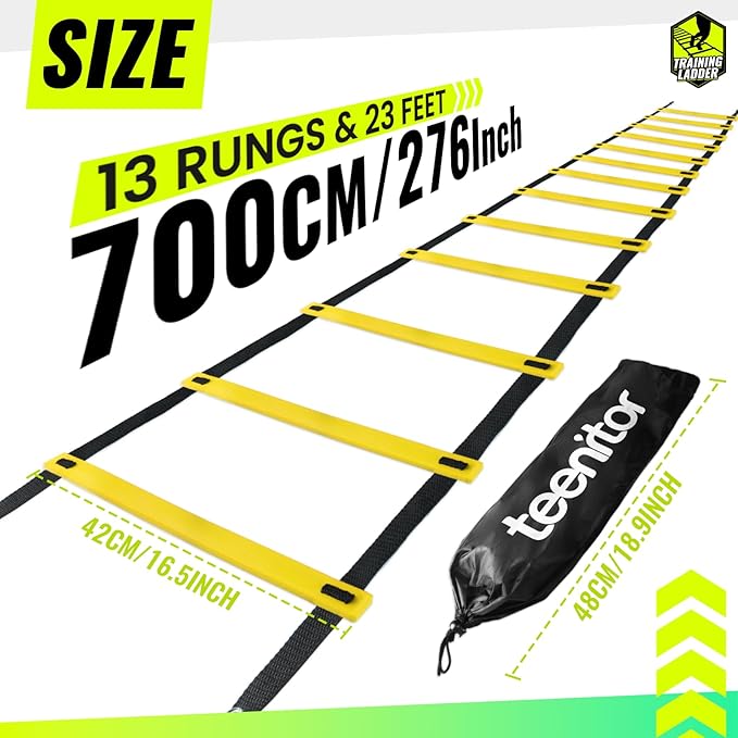 Teenitor Agility Ladder Speed Ladder Training Ladder for Soccer, Speed, Football Fitness Feet