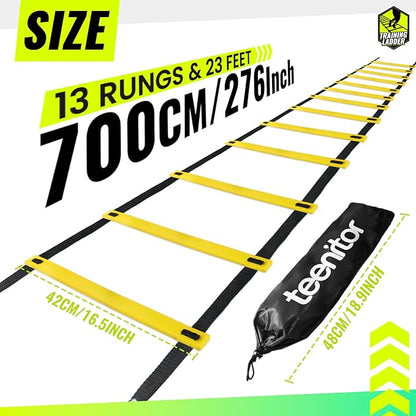 Teenitor Agility Ladder Speed Ladder Training Ladder for Soccer, Speed, Football Fitness Feet