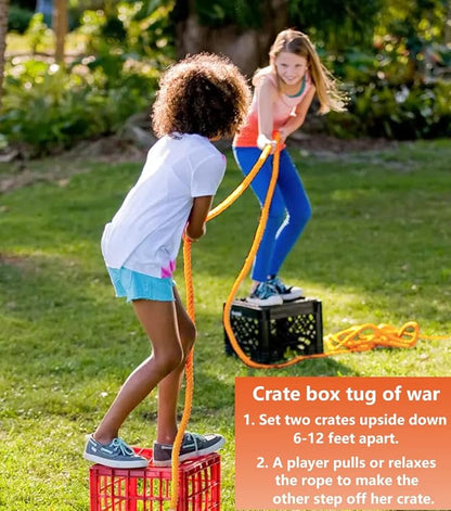 CWLAKON Field Day Games Tug of War Rope, Outdoor Games for Kids, Teens and Adults, Family Reunion