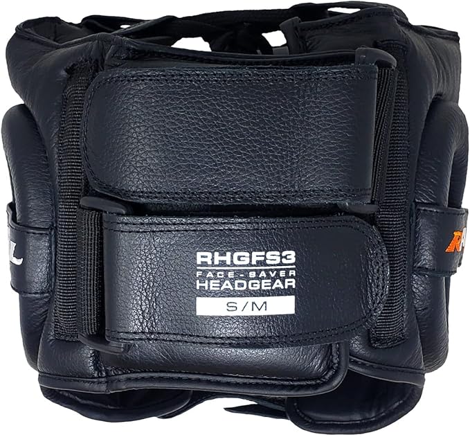 RIVAL Boxing RHGFS3 Face-Saver Sparring Headgear - Wide Eye Opening, Premium Leather, and