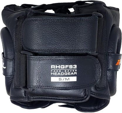 RIVAL Boxing RHGFS3 Face-Saver Sparring Headgear - Wide Eye Opening, Premium Leather, and