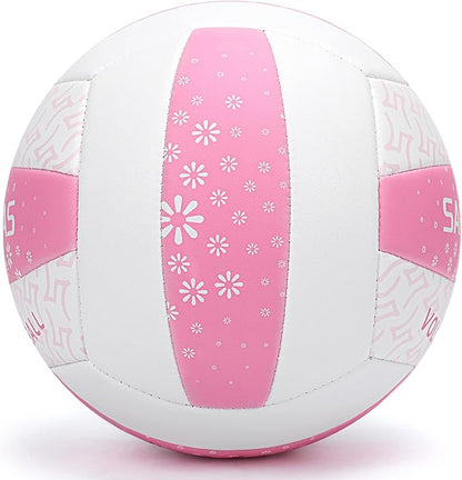 Beach/Water/Sand Volleyballs, Outdoor/Indoor Official Size, Soft Touch Volleyball for Beginners