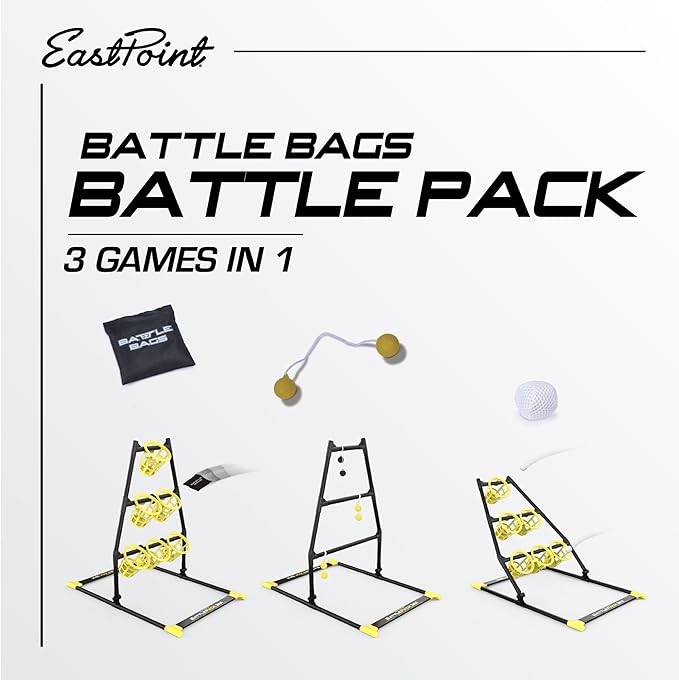 EastPoint 3-in-1 Battle Bag Battle Pack – 1 Easy to Convert Target - Bean Bag Toss Pong