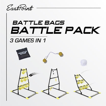 EastPoint 3-in-1 Battle Bag Battle Pack – 1 Easy to Convert Target - Bean Bag Toss Pong