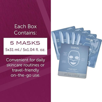 111SKIN Cryo De-Puffing Energy Facial Mask - Fragrance Free - Tighten, De-Puff & Refresh - Peptides