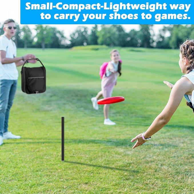 Abbylike Compact Horseshoe Carrying Bag 11 x 10.5 x 4 Inch Horseshoe Set Bag Tournament Quality