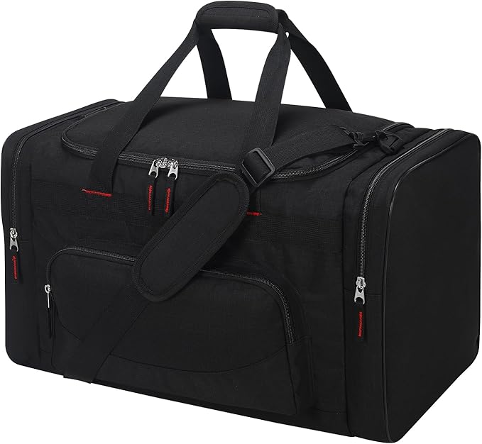 22 inch Gym Bag for Men - 55L Large Travel Duffle Bag Sports Equipment Bag with Multiple Zippered